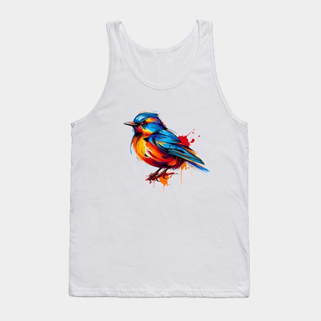 bird with pop art style Tank Top by gblackid